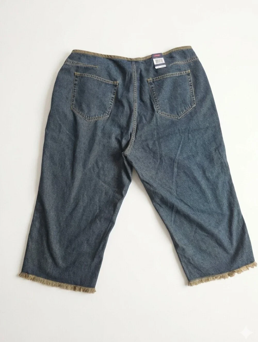 Vintage Women Blue Capris Plus Size  18 W